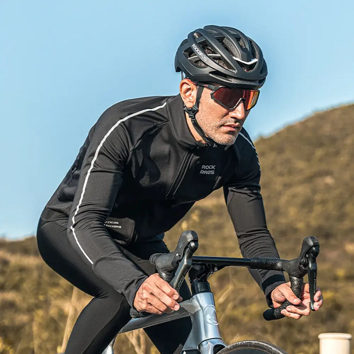 Rockbros 15400002004 long sleeve cycling jersey autumn/winter XL - black - Sport products<<<HurtelXML