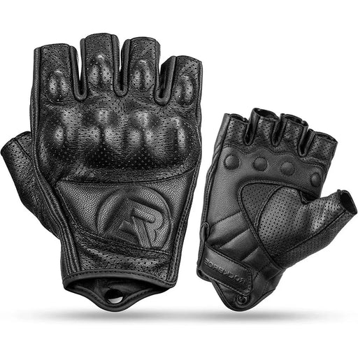 Rockbros 16220006003 L leather motorcycle gloves - black - Cycling gloves<<<HurtelXML