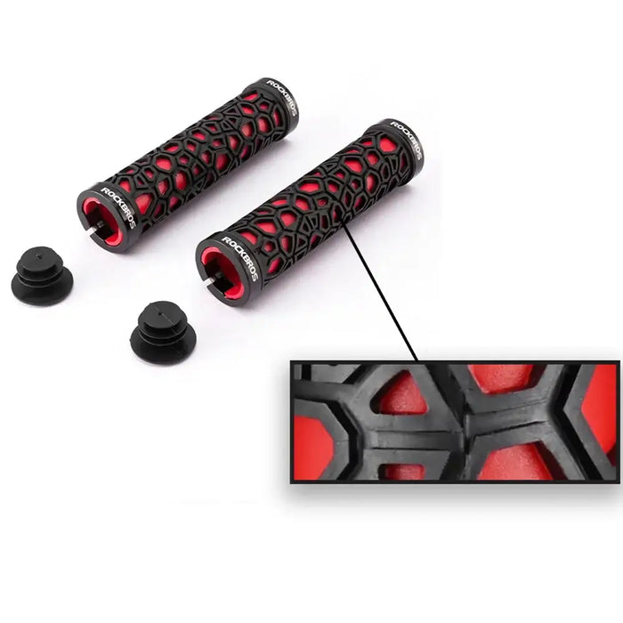 Rockbros 2017-14ARD bicycle grips - black and red - Sport products<<<HurtelXML