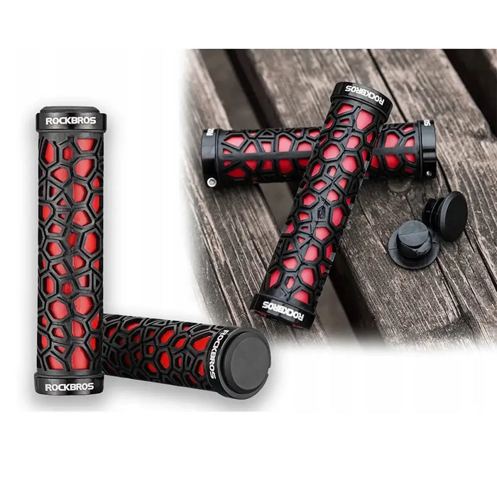 Rockbros 2017-14ARD bicycle grips - black and red - Sport products<<<HurtelXML