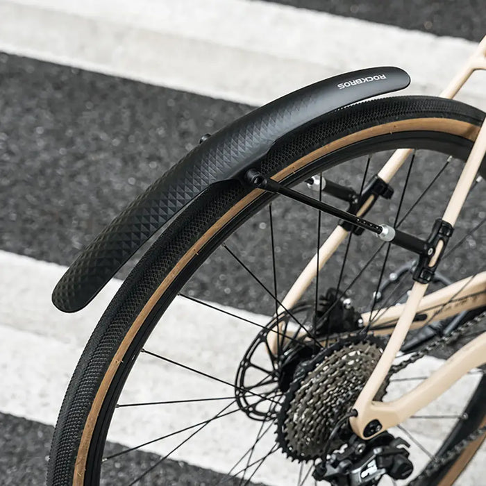 Rockbros 28210007001 bicycle fender universal adjustable - black - Sport