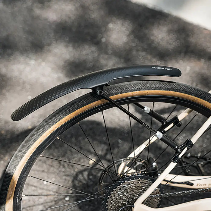 Rockbros 28210007001 bicycle fender universal adjustable - black - Sport