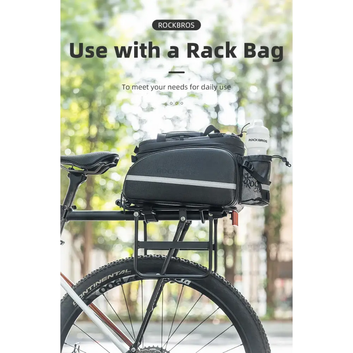 Rockbros 33210004001 bicycle rack with shelf - black - Sport products<<<HurtelXML&&&Racks and trunksSIR-BAG<<<Bicycles