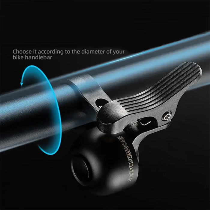 Rockbros 34210007001 bicycle bell for the left side of the handlebar - black - Sport products<<<HurtelXML