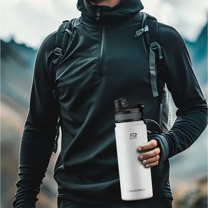 Rockbros 35210029006 thermal bicycle bottle for drinks 650 ml - white - Sport products<<<HurtelXML