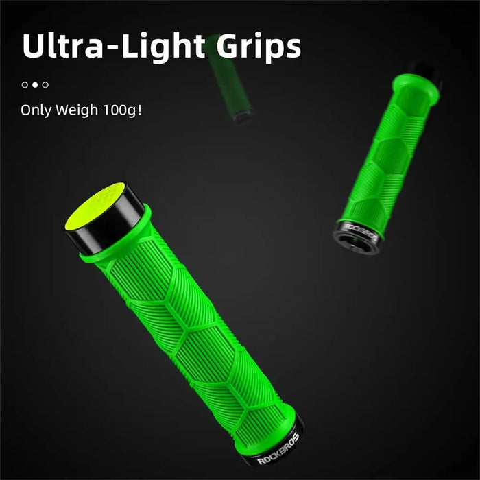 Rockbros 40720007005 bicycle grips with reflector - green - Sport products<<<HurtelXML