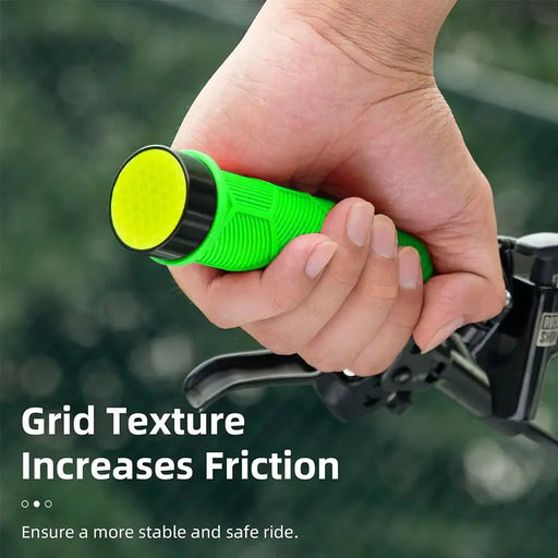 Rockbros 40720007005 bicycle grips with reflector - green - Sport products<<<HurtelXML