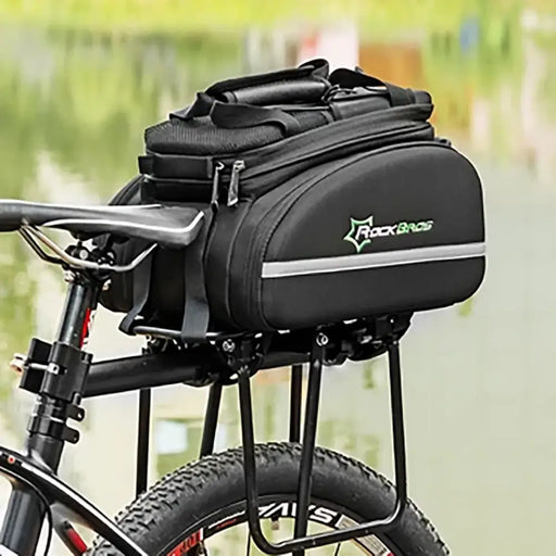 Rockbros A6-03BK bicycle bag for trunk 35 l with fold-out pockets - black - Sport products<<<HurtelXML