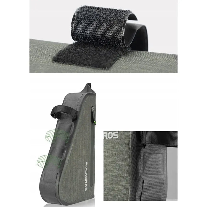 Rockbros AS-017 bicycle frame bag 5 l - dark green - Sport products<<<HurtelXML