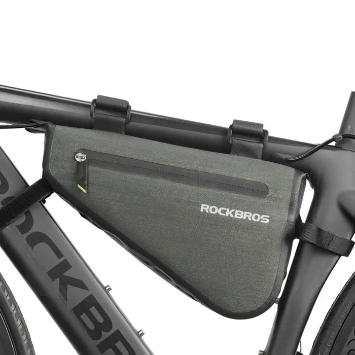 Rockbros AS-017 bicycle frame bag 5 l - dark green - Sport products<<<HurtelXML