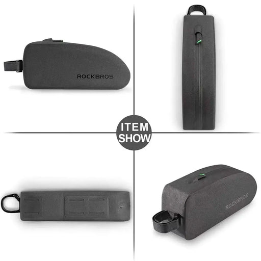 Rockbros AS-019-1 bicycle frame bag waterproof 1.6 l - black - Sport products<<<HurtelXML&&&Bags