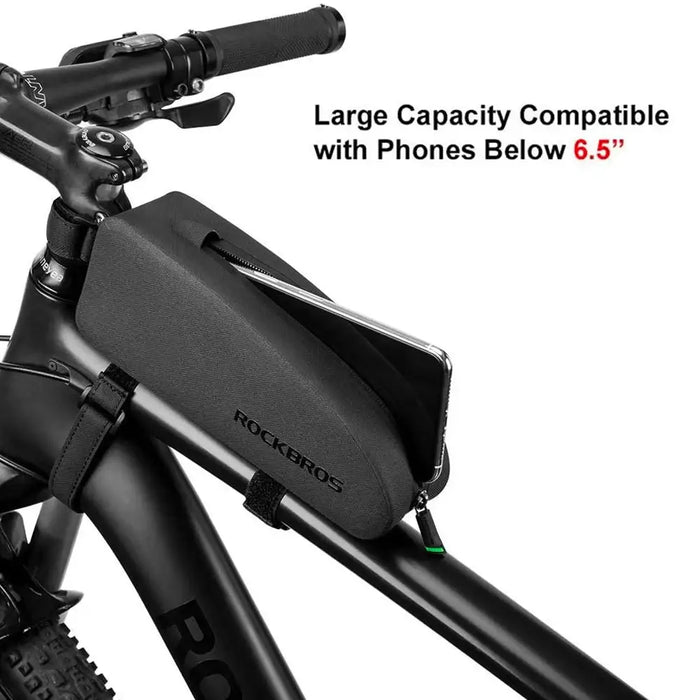 Rockbros AS-019-1 bicycle frame bag waterproof 1.6 l - black - Sport products<<<HurtelXML&&&Bags