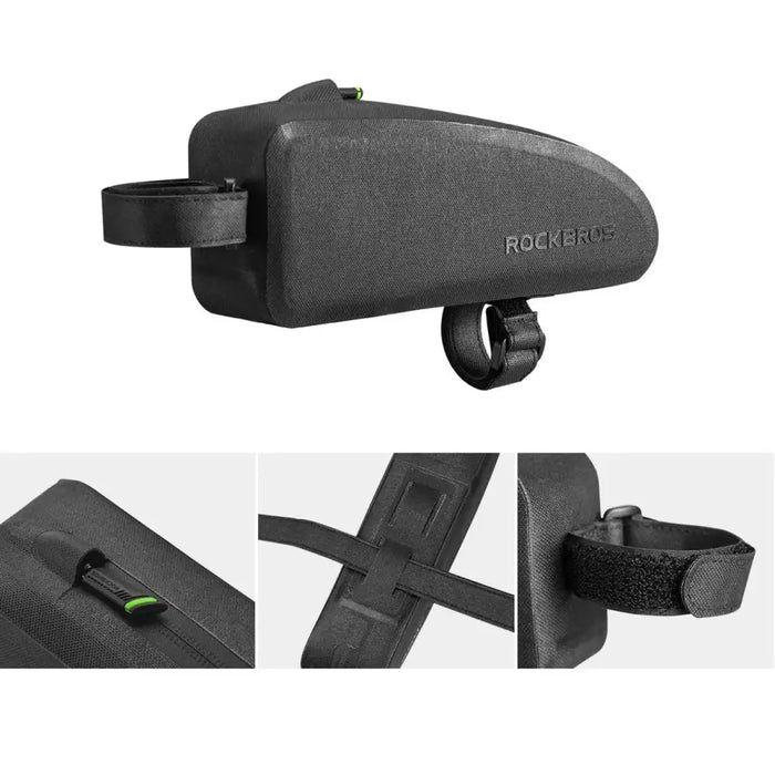 Rockbros AS-019 bicycle frame bag waterproof 1.5 l - black - Sport products<<<HurtelXML