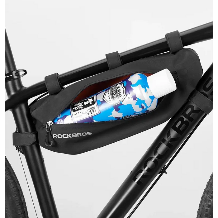 Rockbros AS-043 bicycle bag with Velcro 3l - black - Sport products<<<HurtelXML&&&Bags and panniersSIR-TOR<<<Bicycles