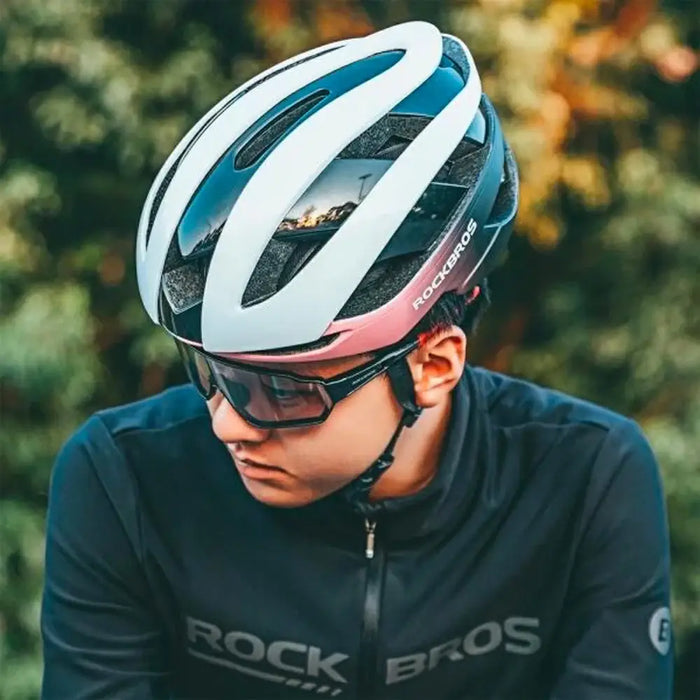 Rockbros bicycle helmet 10110004008 size M - blue and pink - Sport products<<<HurtelXML&&&HelmetsSIR-KAS<<<Bicycles