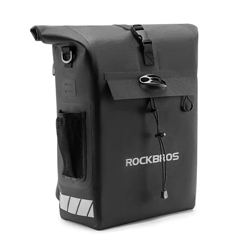 Rockbros Bike Bag with Backpack Function Waterproof with Helmet Attachment 18l - Black - Sport products<<<HurtelXML