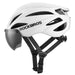 Rockbros Bike Helmet with Visor Detachable UV Goggles Unisex Glossy - White - Sport products<<<HurtelXML