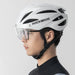 Rockbros Bike Helmet with Visor Detachable UV Goggles Unisex Glossy - White - Sport products<<<HurtelXML