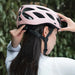 Rockbros Bike Helmet with Visor Detachable UV Goggles Detachable Visor Unisex - Pink - Sport products<<<HurtelXML