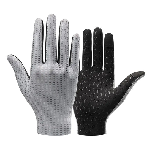 Rockbros Breathable Full Finger Cycling Gloves Size: L - Gray - Cycling gloves<<<HurtelXML