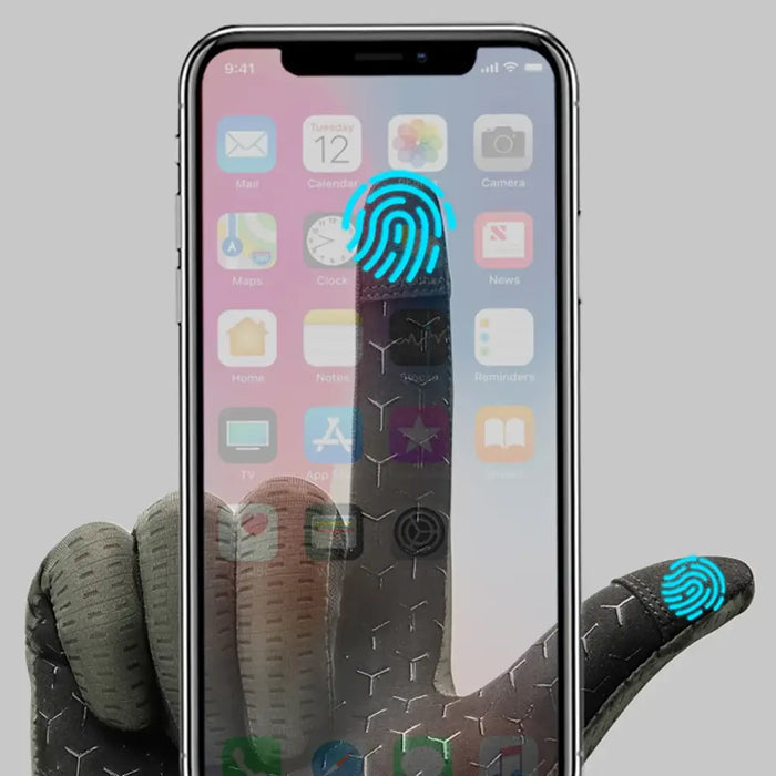 Rockbros Breathable Full Finger Cycling Gloves Size: M - Green - Cycling gloves<<<HurtelXML