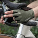 Rockbros Breathable Short Finger Cycling Gloves Size: M - Green - Cycling gloves<<<HurtelXML