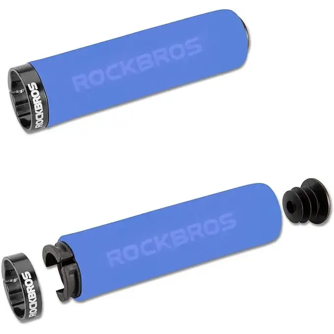 Rockbros BT1001BLBK sponge bicycle handlebar grips - blue and black - Sport products<<<HurtelXML