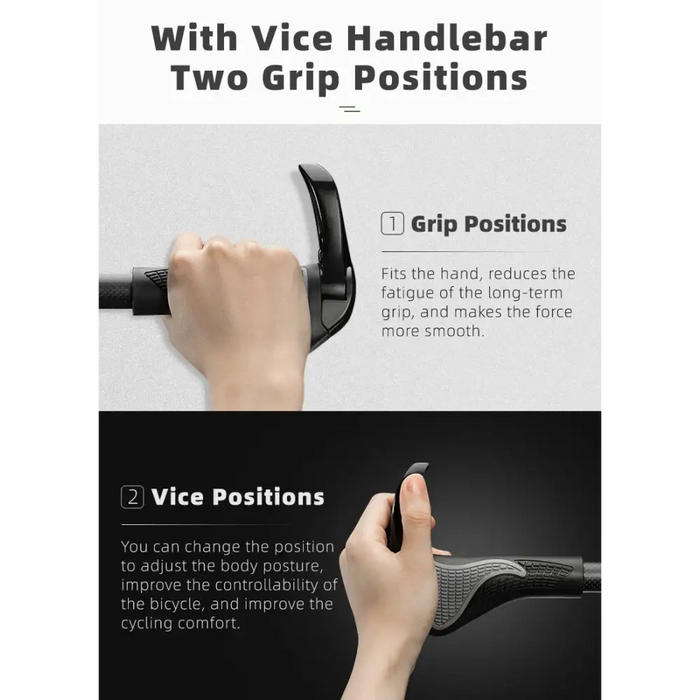 Rockbros BT1007B Bicycle Holder Set with Horns - Black - Sport products<<<HurtelXML