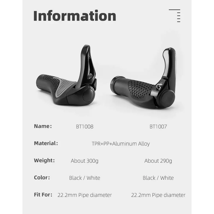 Rockbros BT1007B Bicycle Holder Set with Horns - Black - Sport products<<<HurtelXML