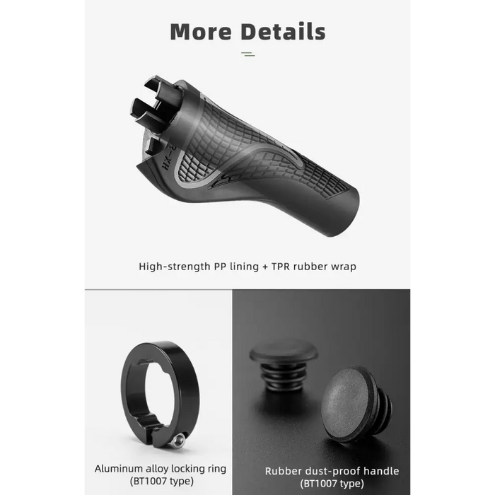 Rockbros BT1007W Bicycle Holder Set with Horns - White - Sport products<<<HurtelXML