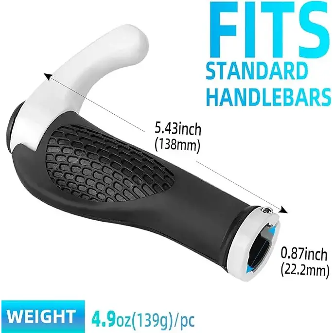 Rockbros BT1007W Bicycle Holder Set with Horns - White - Sport products<<<HurtelXML