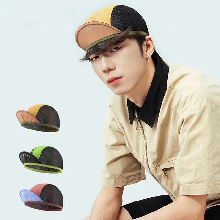 Rockbros Cycling Cap with Visor Helmet Cover - Yellow - Sport products<<<HurtelXML