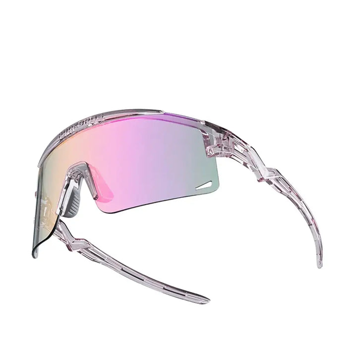 Rockbros Cycling Glasses Photochromic with UV Protection and Corrective Insert Clear - Purple - Sport
