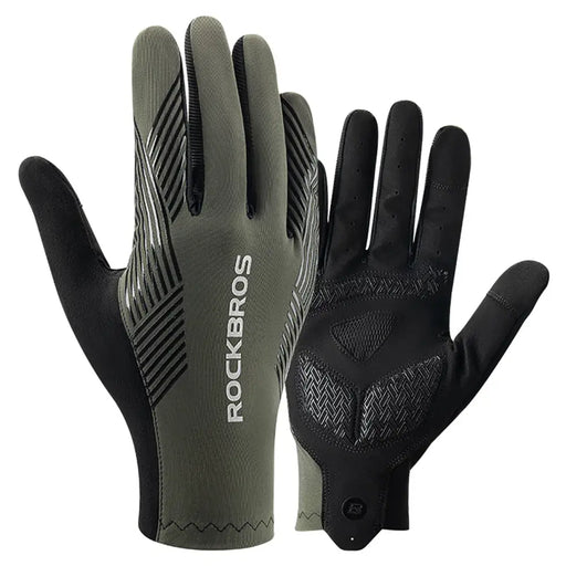 Rockbros cycling gloves spring/summer/autumn full size: L - green - Cycling gloves<<<HurtelXML