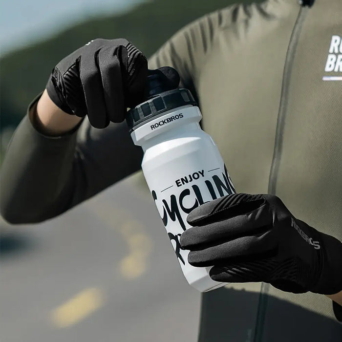 Rockbros cycling gloves spring/summer/autumn full size: M - black - Cycling gloves<<<HurtelXML