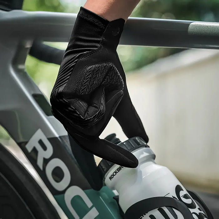 Rockbros cycling gloves spring/summer/autumn full size: S - black - Cycling gloves<<<HurtelXML