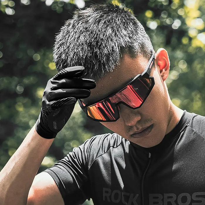 Rockbros cycling gloves spring/summer/autumn full size: XL - black - Cycling gloves<<<HurtelXML