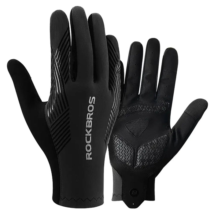 Rockbros cycling gloves spring/summer/autumn full size: XL - black - Cycling gloves<<<HurtelXML