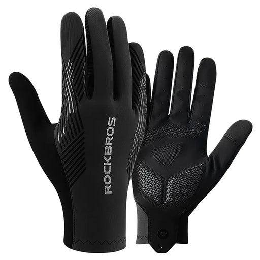 Rockbros cycling gloves spring/summer/autumn full size: XXL - black - Cycling gloves<<<HurtelXML