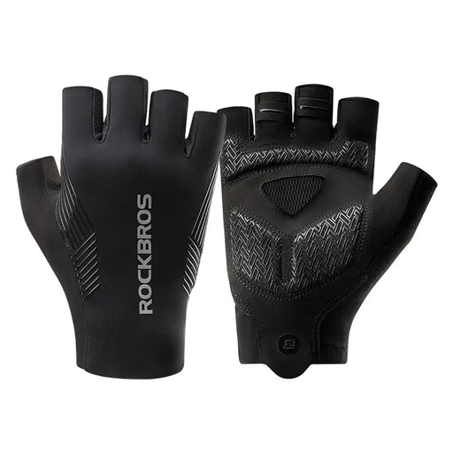Rockbros cycling gloves spring/summer/autumn short fingers size: XL - black - Cycling gloves<<<HurtelXML