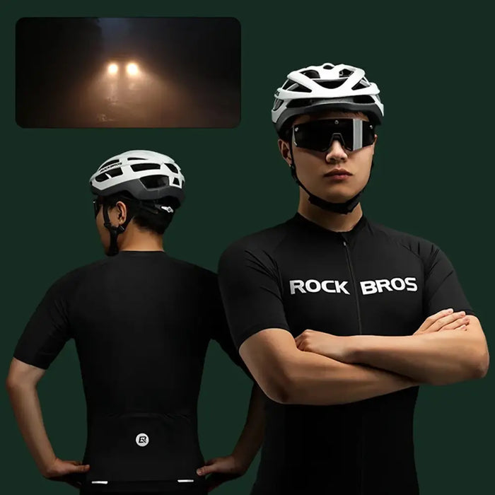 Rockbros cycling jersey 15120002003 short sleeve L - black - Sport products<<<HurtelXML