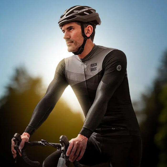 Rockbros cycling jersey 15120009002 long sleeve spring/summer M - black - Sport products<<<HurtelXML