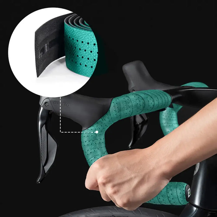 Rockbros Handlebar Tape Perforated Silicone - Green - Sport products<<<HurtelXML