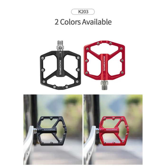 Rockbros K203-BK bicycle pedal set - black - Sport products<<<HurtelXML