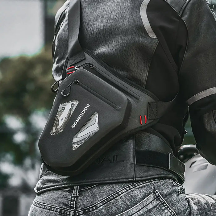 Rockbros Motorcycle Bag for Leg Thigh Waist Shoulder - Black - Sport products<<<HurtelXML