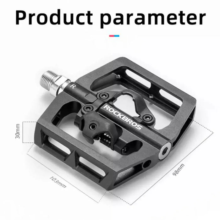 Rockbros PD15-BK Aluminum Alloy Bicycle Pedal Set - Black - Sport products<<<HurtelXML
