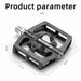 Rockbros PD15-BK Aluminum Alloy Bicycle Pedal Set - Black - Sport products<<<HurtelXML