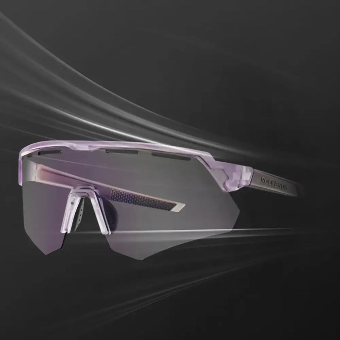 Rockbros Polarized Cycling Glasses with UV Protection and Corrective Insert - Purple - Sport products<<<HurtelXML