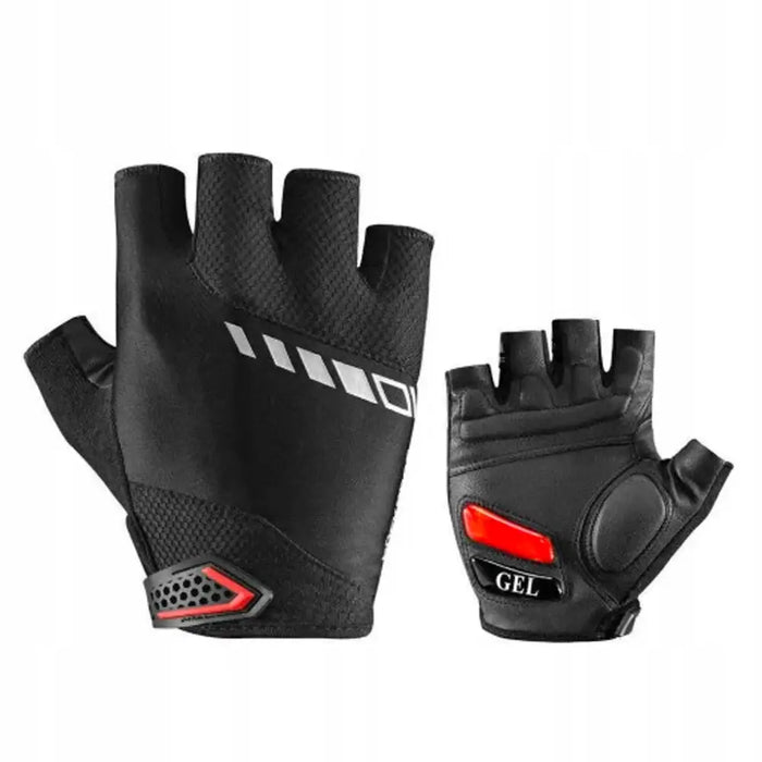 Rockbros S143-BK L cycling gloves with gel inserts - black - Cycling gloves<<<HurtelXML