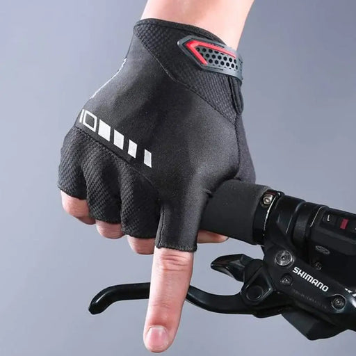 Rockbros S143-BK M cycling gloves with gel inserts - black - Cycling gloves<<<HurtelXML
